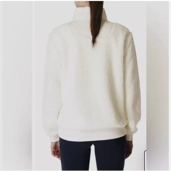 Medium - SWEATY BETTY - 1/2 Zip Sherpa Pullover Sweatshirt NEW - Picture 2 of 5
